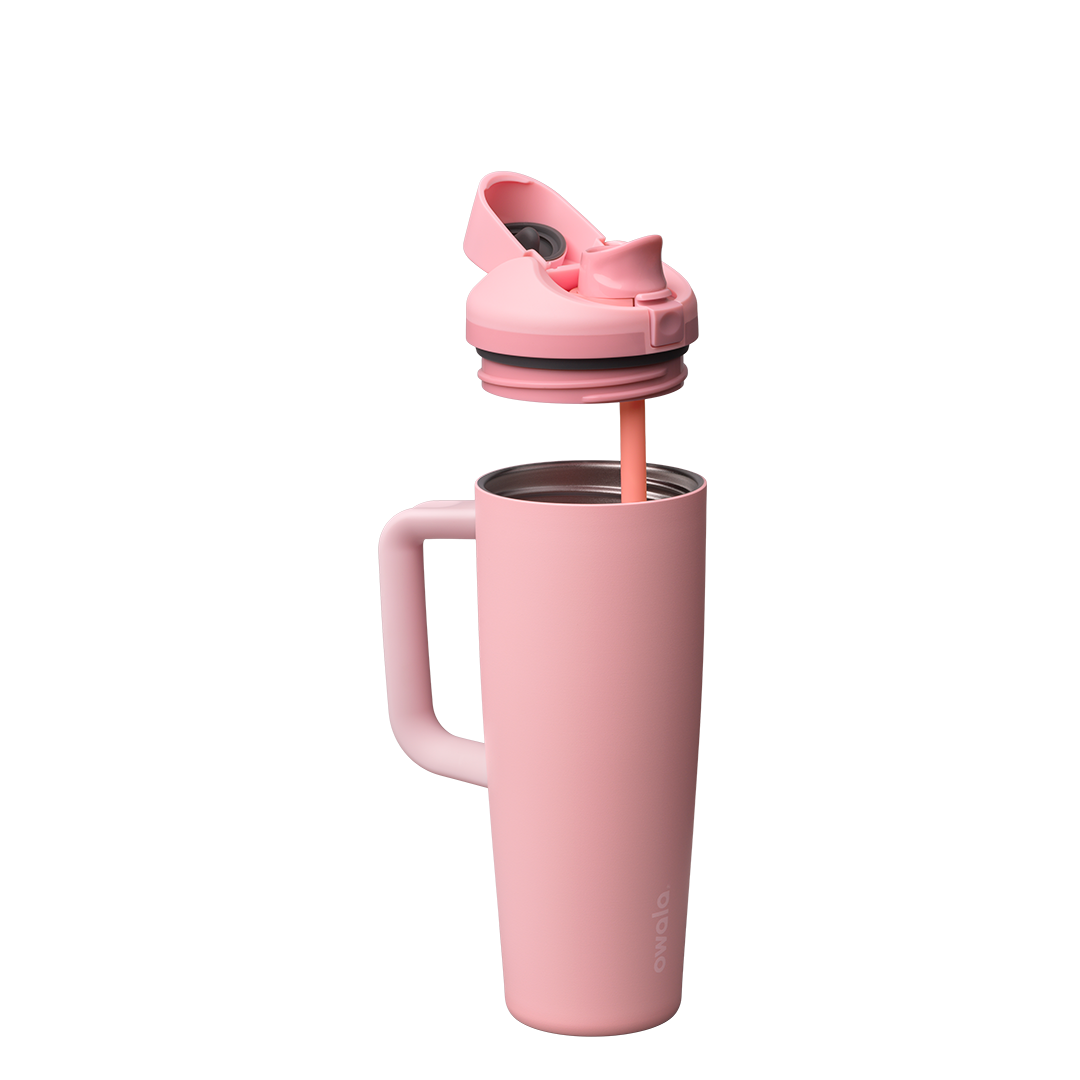 FreeSip® Tumbler, 30oz / Rose Quartz / Stainless Steel